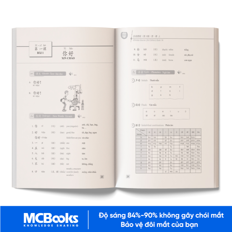 Sách - Combo Giáo Trình Hán Ngữ Tập 1 Phiên bản 3 - Phiên bản mới học và thi HSK