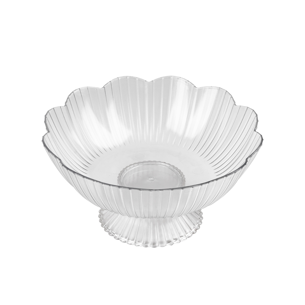 Đĩa Đựng Trái Cây, Đĩa Đựng Thực Phẩm, Đĩa Nhựa Chân Đế Cao Trong Suốt Chính Hãng Việt Nhật (mã 1263)