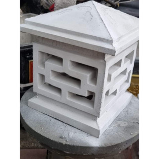 Khuôn Đúc Trụ Đèn Bê Tông Dạng Rỗng Kích Thước Chân Rộng 25×25 Cao 35 Đúc Trụ Đèn Trang Trí Sân Vườn