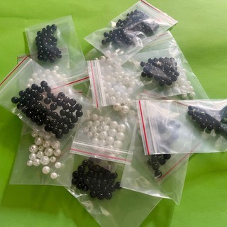 Set hạt ngọc trai làm nhuỵ hoa khổng lồ và đồ handmade