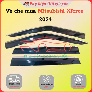 Vè che mưa Mitsubishi Xforce 2024+, Chỉ INOX cao cấp, dày dặn, sáng bóng