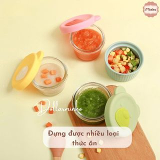 Hộp đựng đồ ăn dặm, hộp thủy tinh, giúp bảo quản đồ ăn cho bé