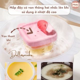 Hộp đựng đồ ăn dặm, hộp thủy tinh, giúp bảo quản đồ ăn cho bé