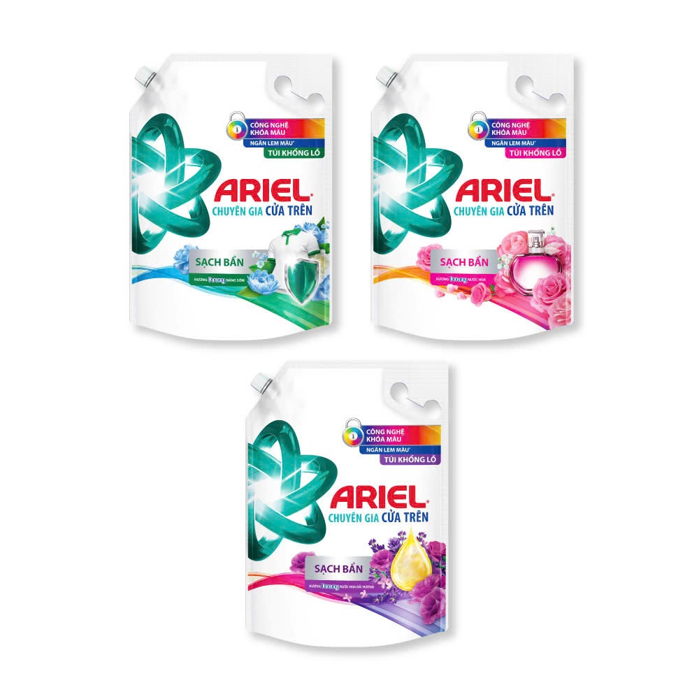 Ảnh Combo 2 Nước Giặt ARIEL Chuyên Gia Cửa Trên Ngăn Lem Màu Hương Downy Nắng Sớm/ Nước Hoa/ Oải Hương Túi 4.1KG 2