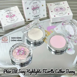[FLORTTE] Phấn Bắt Sáng FLORTTE Dạng Phấn Lì Thỏ Bunny Hũ tròn Xinh Xắn Esther Bunny Highlighter