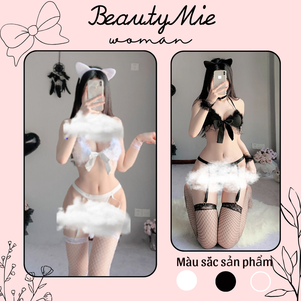 Cosplay 5 Chi Tiết Mèo Nhỏ Sexy Quến Rũ Dễ Thương. Đồ Ngủ sexy Đáng Yêu-DN11