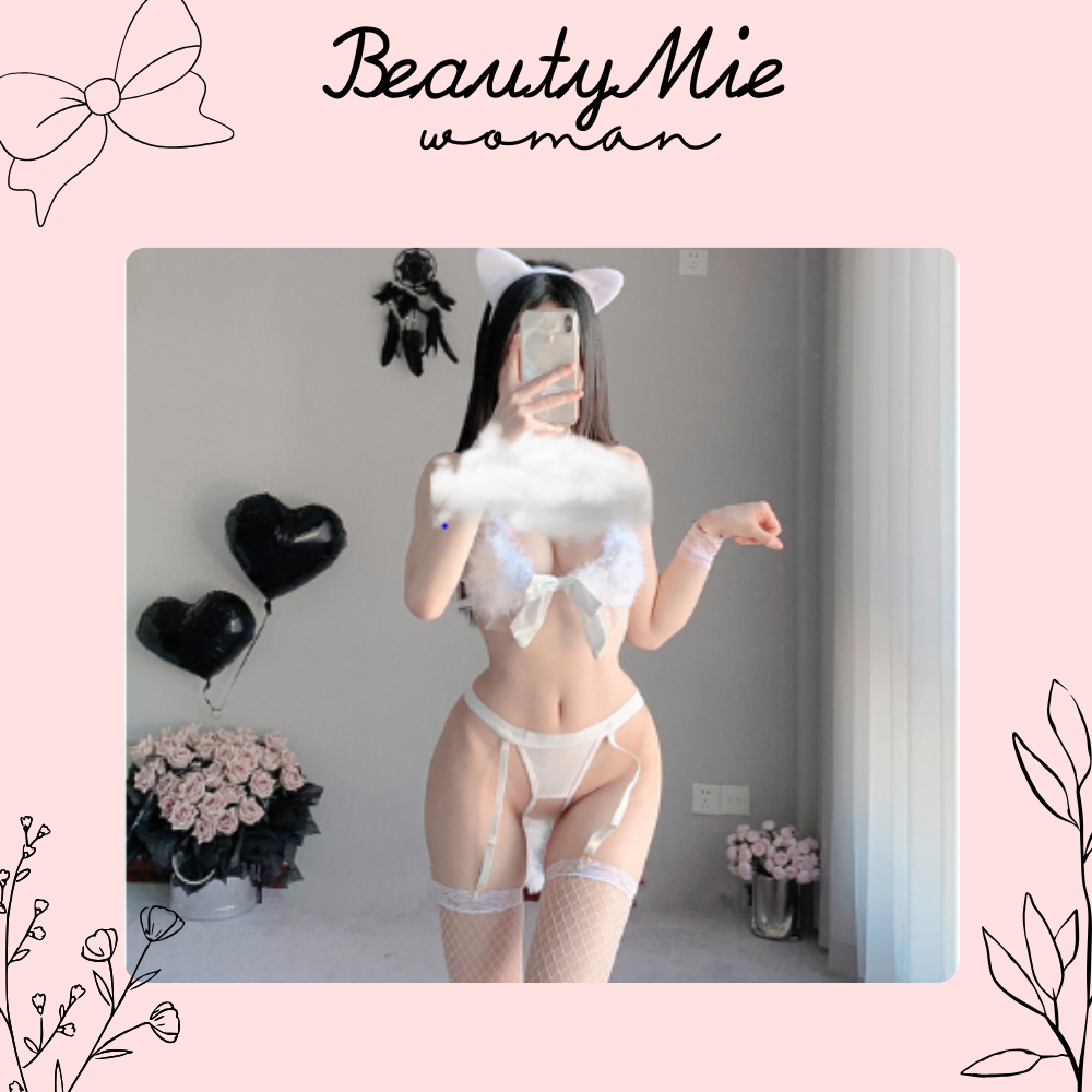 Cosplay 5 Chi Tiết Mèo Nhỏ Sexy Quến Rũ Dễ Thương. Đồ Ngủ sexy Đáng Yêu-DN11