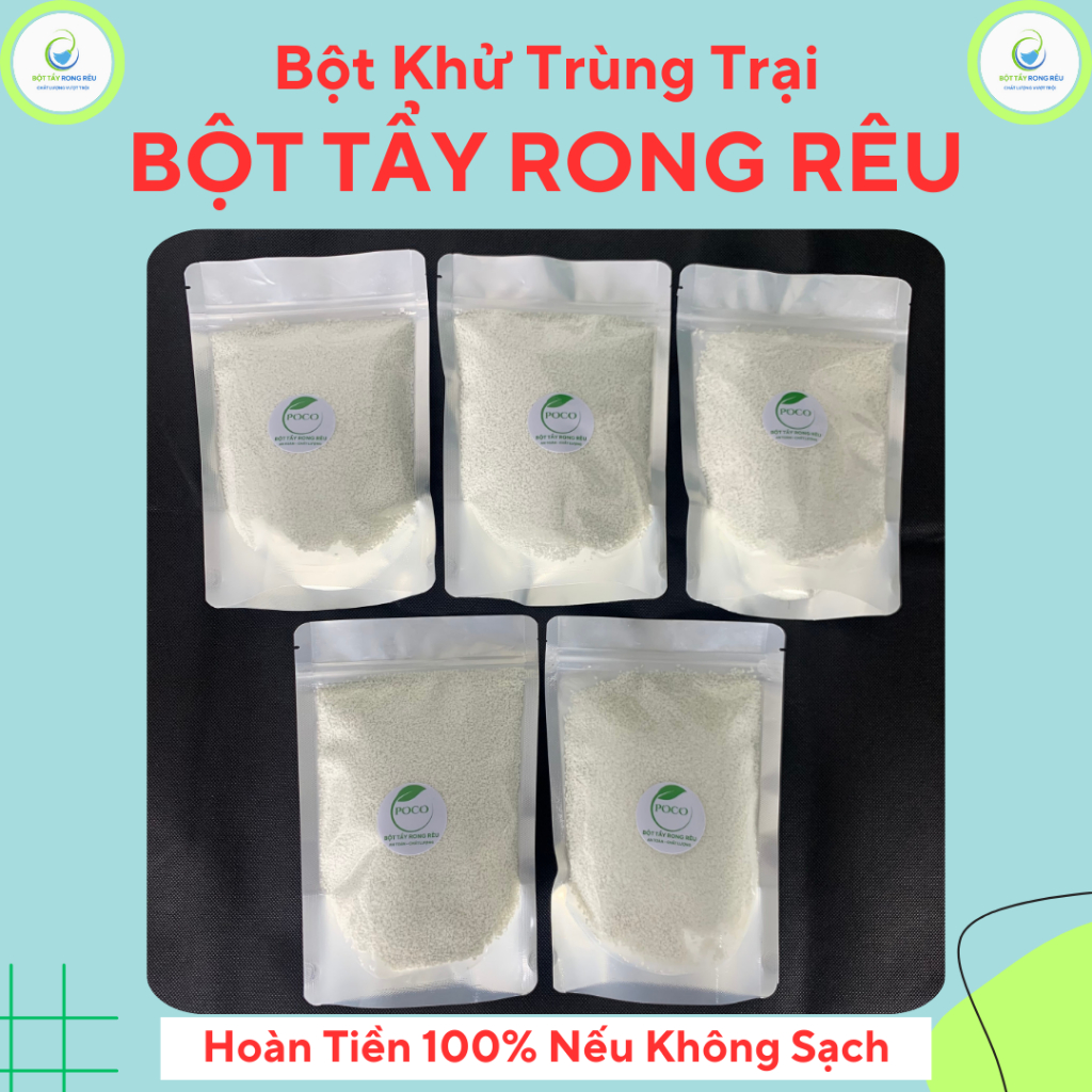 Combo 5 Bột Tẩy Rong Rêu (500g/Bịch) Cho Nền Sân Xi Măng, Hoàn Tiền 100 ...