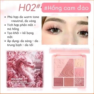[HOLD LIVE] Bảng Phấn Mắt Kèm Má Hồng  HOLD LIVE CON RỒNG Pink Mist Dream 14g (HL734)