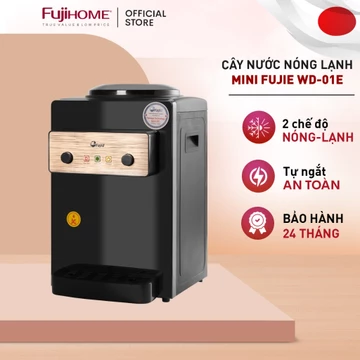 Cây nước nóng lạnh mini FUJIE WD01E, bình lọc tủ máy lọc nước nóng lạnh uống an toàn chính hãng tiết kiệm điện