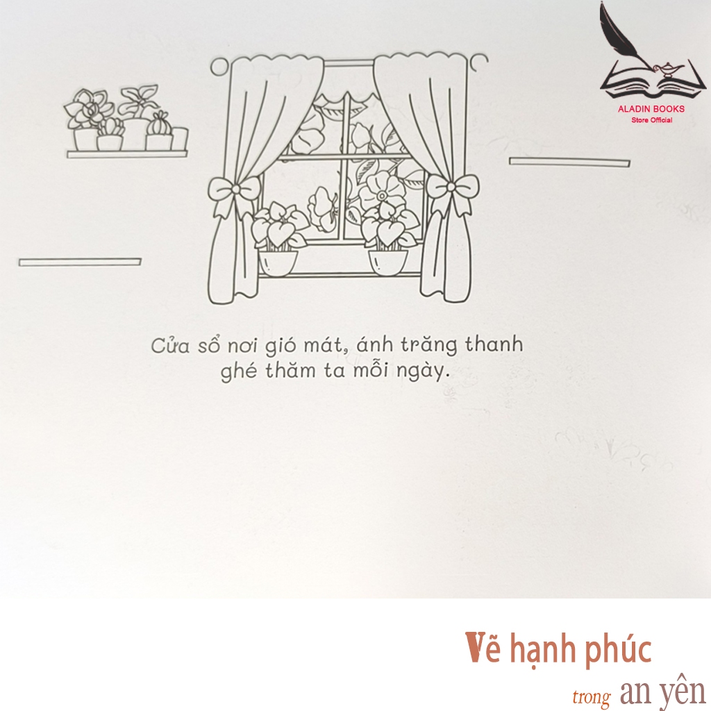 Sách- Vẽ Hạnh Phúc Trong An Yên-Lant-Tiểu Tranh-Chất Liệu Giấy Cao Cấp