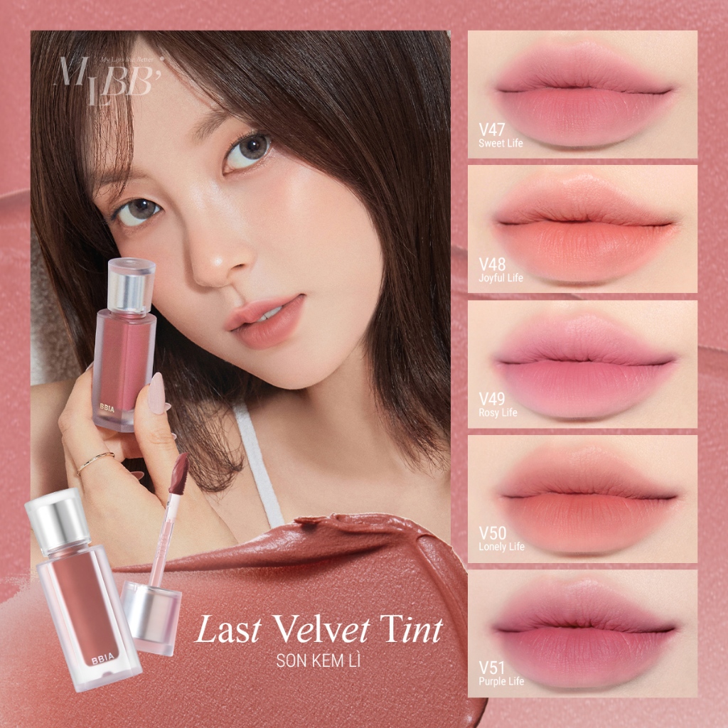Ảnh Son kem thuần chay tone MLBB Bbia Last Velvet Tint (5g) 3