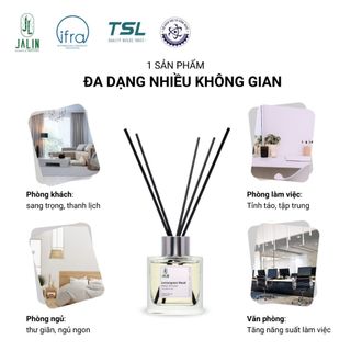 Bộ sản phẩm Tinh dầu nước hoa JALIN kèm lọ thủy tinh và que - Lọ vuông/tròn dung tích 100ml