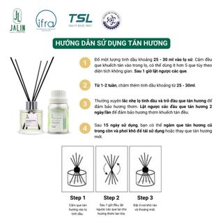 Bộ sản phẩm Tinh dầu nước hoa JALIN kèm lọ thủy tinh và que - Lọ vuông/tròn dung tích 100ml