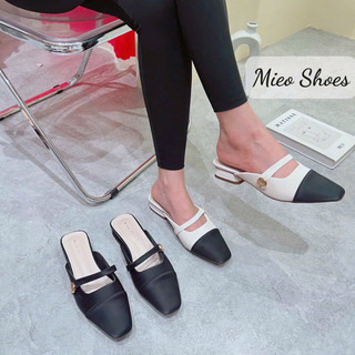 Sục Nữ Mũi Tù Da Mềm Sang Trọng QC Fullbox / Mieo Shoes D2773 D2774