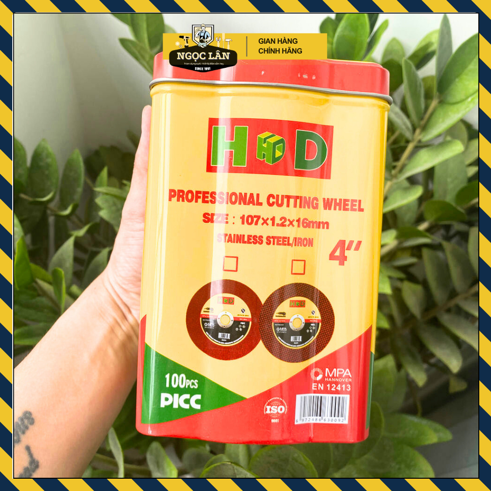Đá căt sắt cắt inox cắt kim loại HD (Hộp 100 lưỡi, mua nhiều giảm giá)