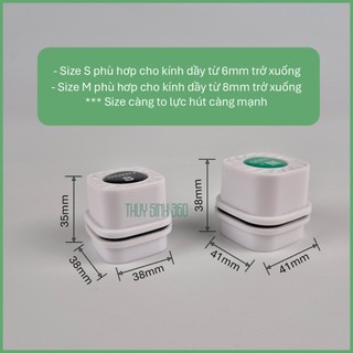 Nam Châm Cọ Bể Mini Tròn - Nam Châm Vệ Sinh Kính Bể Cá, Lực Hút Mạnh