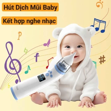 Máy Hút Dịch Mũi Cho Bé Sơ Sinh Phiên Bản Cao Cấp & Phổ Thông Kết Hợp Nghe Nhạc Hút Mũi Trẻ Em, Thông Mũi BaBy