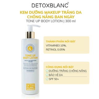 Kem dưỡng trắng chống nắng body ban ngày detox blanc