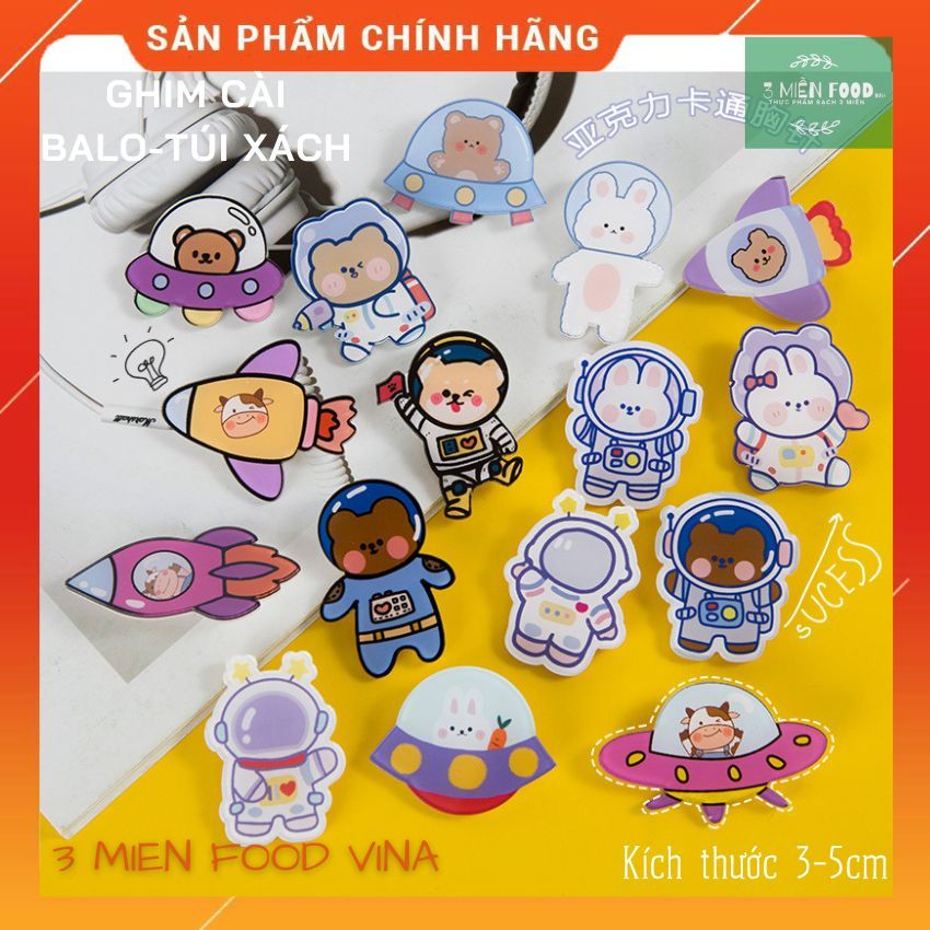 Ghim cài balo túi xách,Sticker cài áo, Pin cài balo hình PHI HÀNH GIA ...