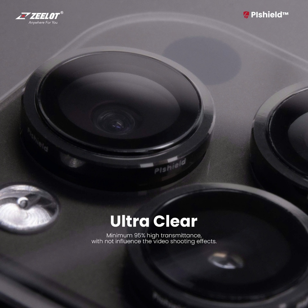 Cường Lực Bảo Vệ Lens Camera Zeelot  Có Thể Tự Dán tại Nhà cho iP 16/ 15/14 Series