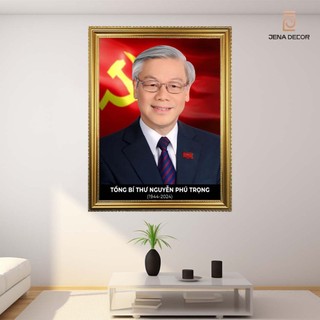 Ảnh BÁC H.Ồ,Bác Gi.áp, Bác Tr.ọng treo tường lớp học tráng gương siêu bóng siêu nét