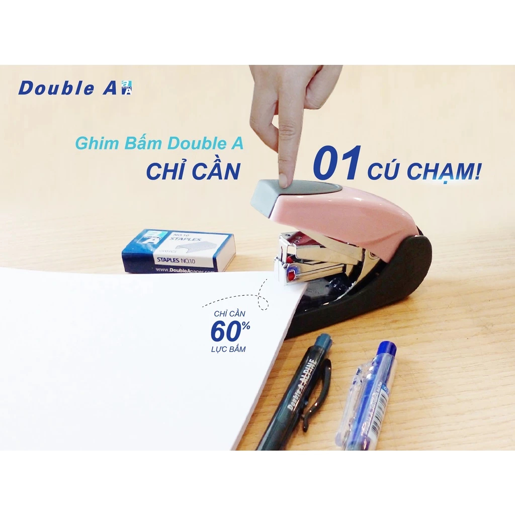 HOT!!! Dập Ghim Trợ lực Số 10 Double A - Giảm 60% lực bấm, cơ chế làm ...