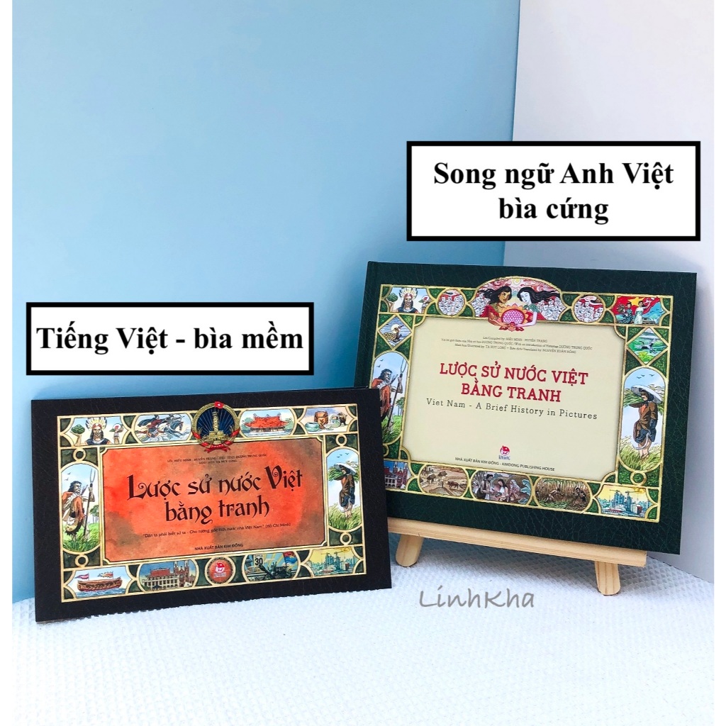 Ảnh Sách Lược Sử Nước Việt Bằng Tranh - Tiếng Việt Và Song Ngữ Anh - Việt (Kim Đồng) 1