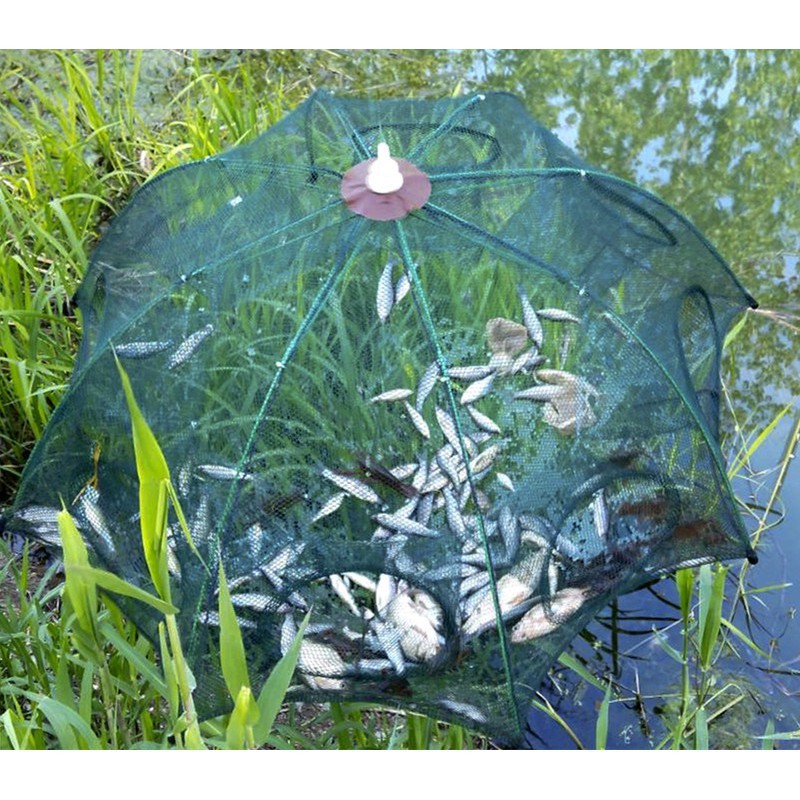 Lưới Bát Quái Bắt Cá, Trạch, Lươn, Cua, Tôm , lồng ô ,lồng bát quái- mua 1 lồng tặng 1 gói mồi