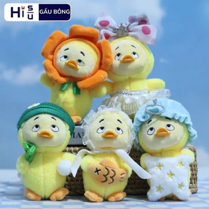 Móc Khóa Vịt Vàng Gấu Bông Móc Khoá Vịt Mỏ Hỗn Có Hương Thơm Gấu Bông Vịt Vàng Mỏ Hỗn Đáng Yêu