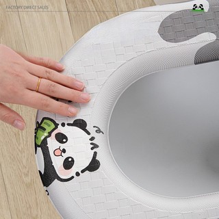 Đệm Lót Bồn Cầu Giữ Ấm Chống Thấm,Chống Vi Khuẩn Bốn Mùa Bằng EVA Chống Thấm  Họa Tiết Xinh Xắn (KT43x39cm)