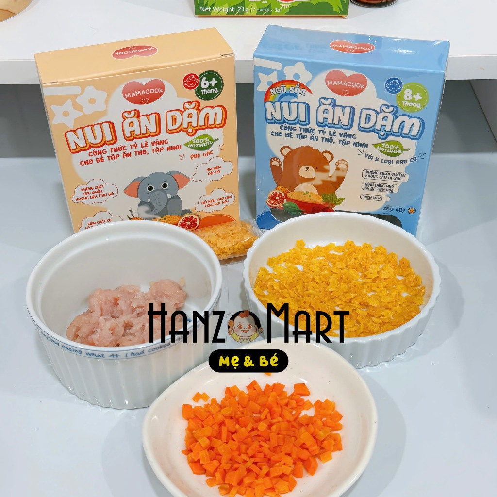 Nui ăn dặm cho bé Mamacook rau củ - hanzomart