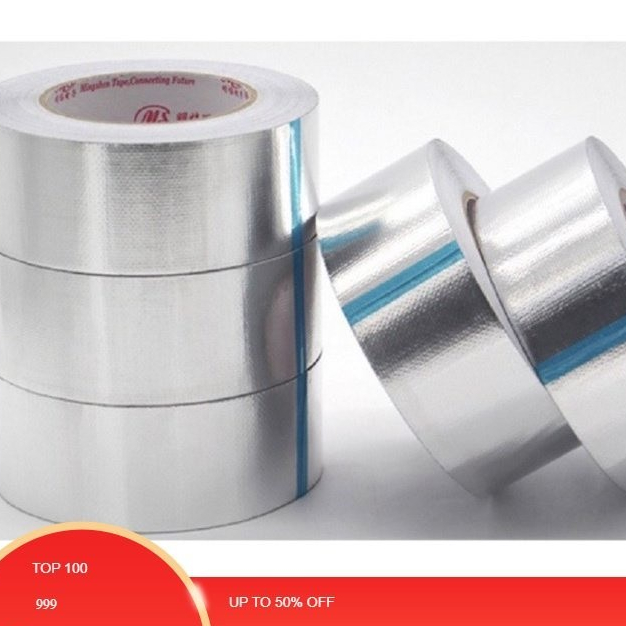 [băng keo bạc]Băng dính nhôm cao cấp 5cm x 26m chống nước bảo ôn dán kẽ hở bồn rủa bát nhà bếp