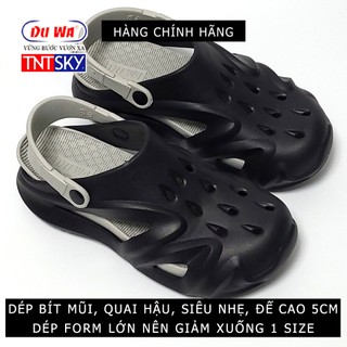 Dép Nam Bít Mũi Siêu Nhẹ, Đế Cao 5cm DUWA - Hàng Chính Hãng - SH505