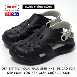 Dép Nam Bít Mũi Siêu Nhẹ, Đế Cao 5cm DUWA - Hàng Chính Hãng - SH505