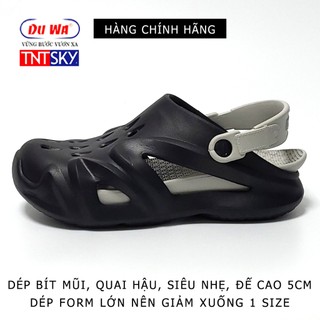 Dép Nam Bít Mũi Siêu Nhẹ, Đế Cao 5cm DUWA - Hàng Chính Hãng - SH505