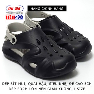 Dép Nam Bít Mũi Siêu Nhẹ, Đế Cao 5cm DUWA - Hàng Chính Hãng - SH505
