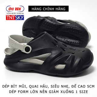 Dép Nam Bít Mũi Siêu Nhẹ, Đế Cao 5cm DUWA - Hàng Chính Hãng - SH505