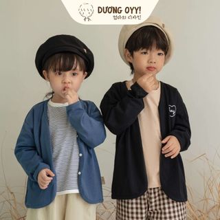 Áo thun kẻ trẻ em dài tay style Hàn Quốc dáng oversized | Dương Oyy 011123161