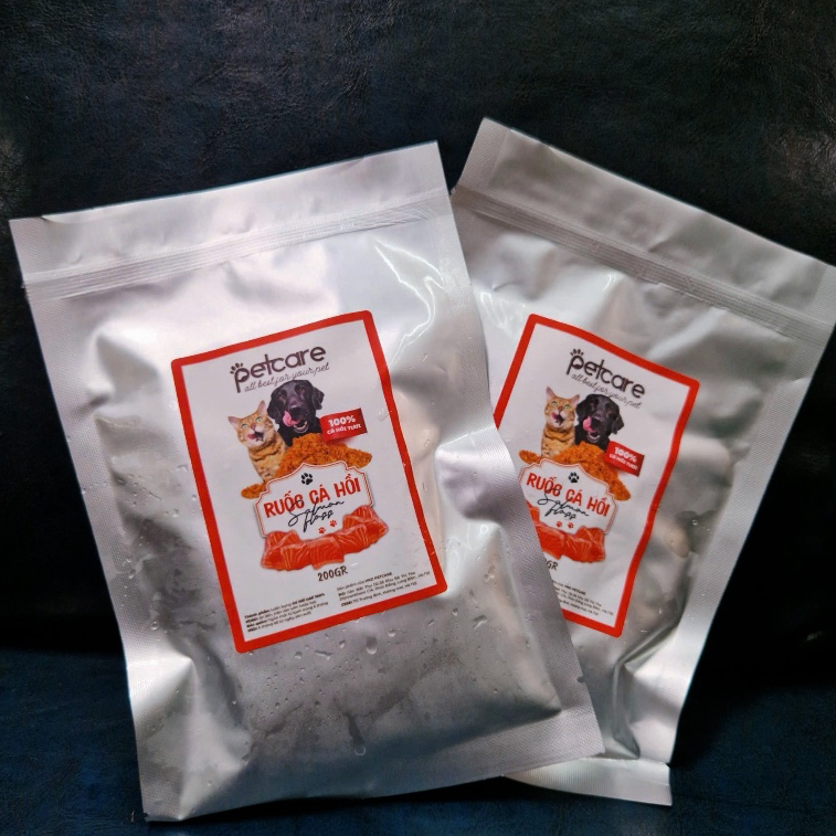 Ruốc Cá Hồi Ăn Liền PetCare ( Hũ 200gr và Gói 500gr )