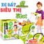 Đồ Chơi Xe Đẩy Siêu Thị Thông Minh CAO 54CM Kèm 31 Món Cho Bé Từ 3 Tuổi Đồ Chơi Bán Hàng Cho Bé BỐ KHỦNG LONG