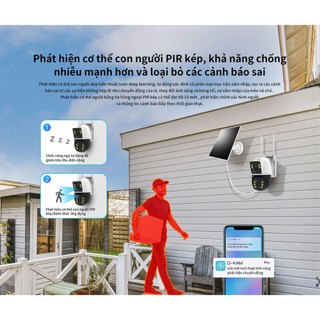 Camera Ngoài Trời Giám Sát Không Dây VSTARCAM BG66DR , Sử Dụng Năng Lượng Mặt Trời, Sử Dụng Sim 4G, Chống Nước