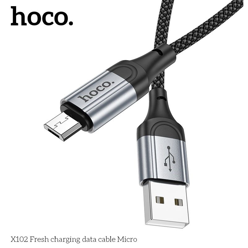 Dây sạc micro hoco X102 cáp sạc bọc dù siêu bền .