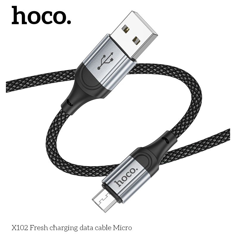Dây sạc micro hoco X102 cáp sạc bọc dù siêu bền .
