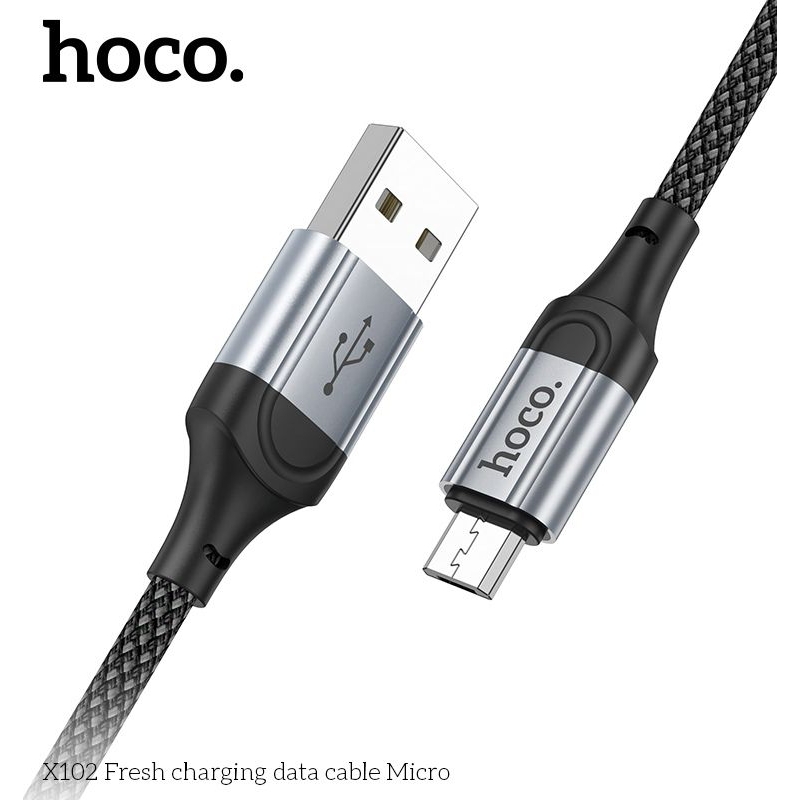 Dây sạc micro hoco X102 cáp sạc bọc dù siêu bền .