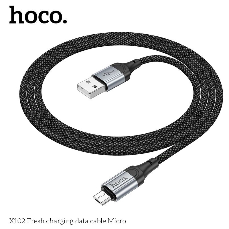 Dây sạc micro hoco X102 cáp sạc bọc dù siêu bền .
