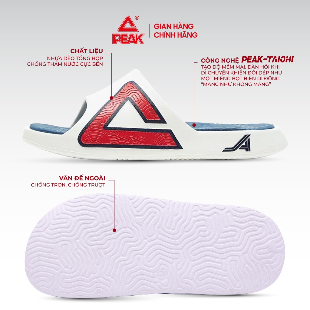 Ảnh Dép thể thao PEAK Taichi Slippers Công nghệ đế siêu nhẹ trai nghiệm êm ái ET42057L EWT42057L 3