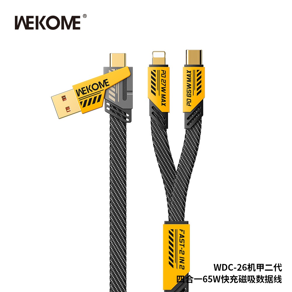 Ảnh Dây cáp sạc nhanh 4in1 wekome WDC-26 - Hàng chính hãng 3