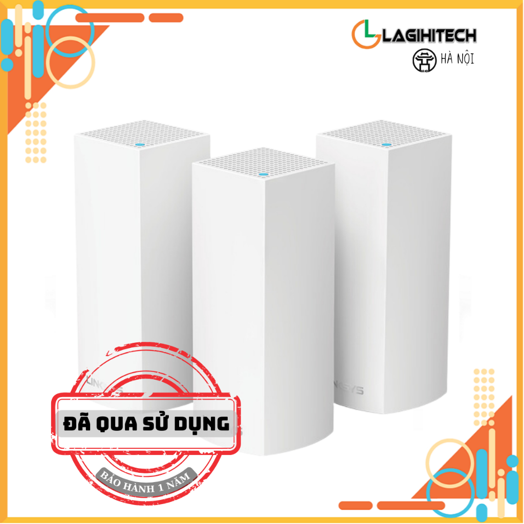 ROUTER Linksys Velop Home Mesh WiFi 5 System 3 Pack WHW0303 (AC6600 ...