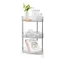 Kệ Góc Đựng Đồ Nhà Tắm Nhà Bếp Trong Suốt Khung Inox Chính Hãng Việt Nhật Plastic (5558)